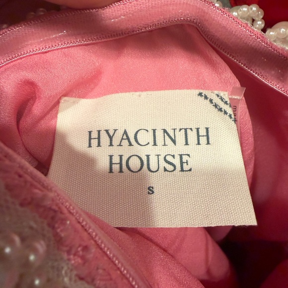 Hyacinth House Pink Tweed Halter Dress with Pearl Trim - Picture 5 of 6